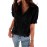 Black Ruffled Button Shirt